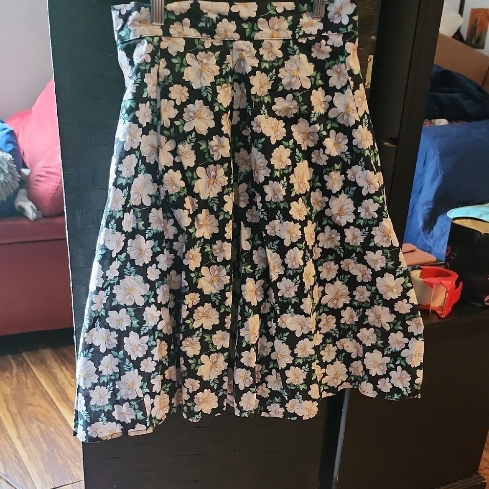 Heart Of Haute Floral A-Line Skirt Size S